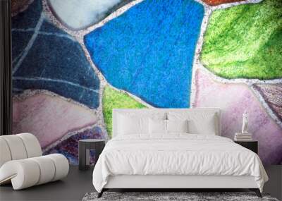 abstract colorful background stone tile surface Wall mural