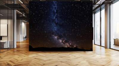 Night sky, stars and space. Wall mural