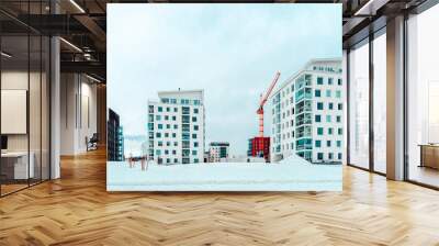 New complex apartment buildings under development Helsinki Wall mural