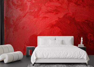 Texture of red wall Wall mural