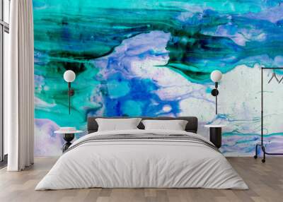 Enchanting and Playful Rainbow Splash on a Cute and Colorful Abstract Background
 Wall mural