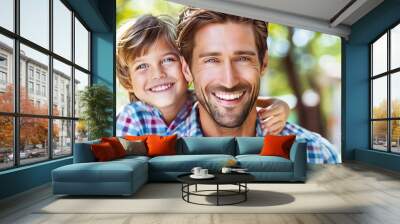 Celebrating international men s day  honoring men and their families together worldwide Wall mural