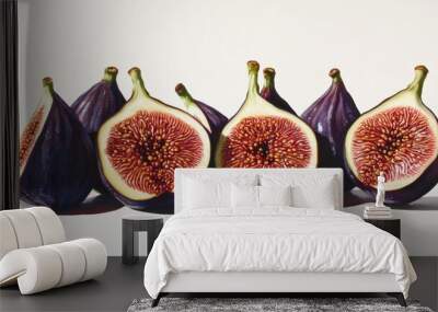 Figs and fig jam. Generative AI Wall mural