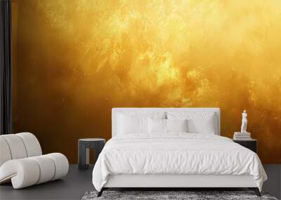 Gold gradient blurred background. Generative AI Wall mural