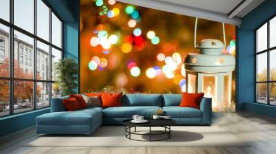 christmas card Wall mural