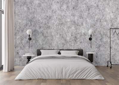 Gray felt texture. Fabric texture surface, close up. Wall mural