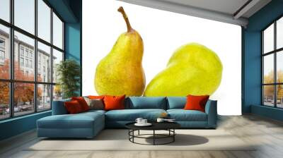 Two green pears Wall mural