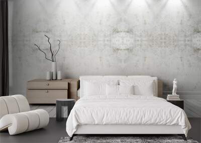 Modern bright interior. 3D render Wall mural