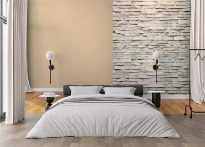 Modern empty interior . 3D render Wall mural