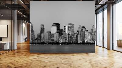 Manhattan Financial District from Jersey city Wall mural