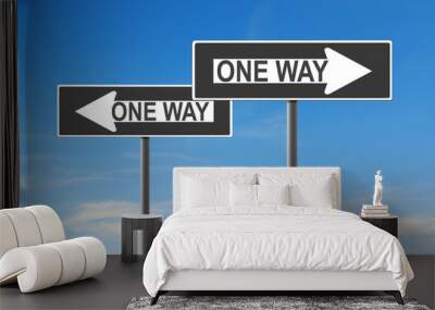 one way Wall mural