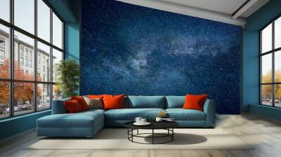 Night starry sky, Milky Way, galaxy with stars and space dust in the universe. Wall mural