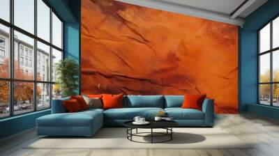 Orange color tie dye fabric texture Wall mural