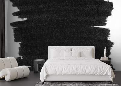 Black marker paint texture Wall mural