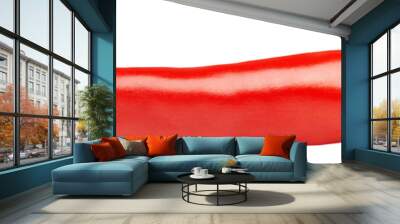 Hot red chili or chilli pepper isolated on transparent background Wall mural