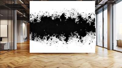 Black sprayed line Wall mural