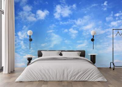 Blue sky with clouds Wall mural