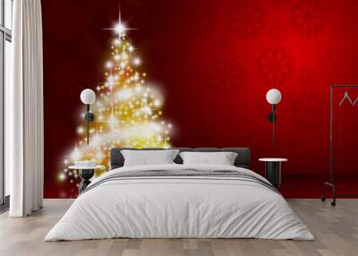 Christmas tree Wall mural