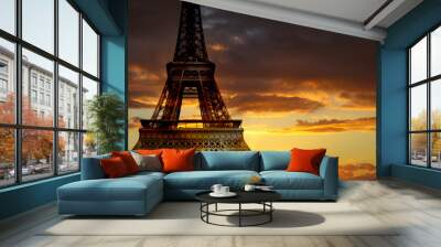 Eiffel tower, Paris Wall mural