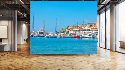 Greek fishing village Wall mural