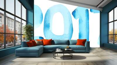 New year 2017 Wall mural