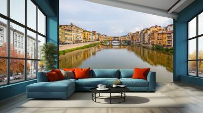 Panoramic view of Florence in Italy Wall mural