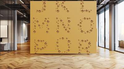 vector bubble alphabet - part 2 Wall mural