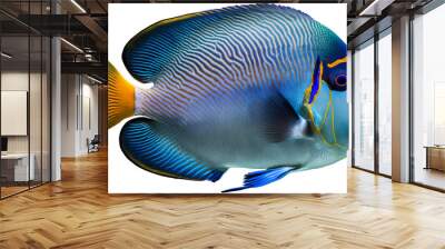 Colorful exotic tropical fish. AI generated illustration. Wall mural