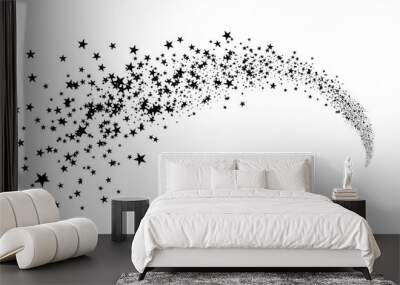 Black Shooting Star Wall mural