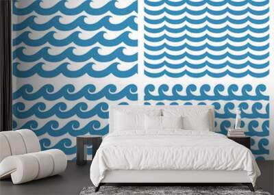 waves Wall mural