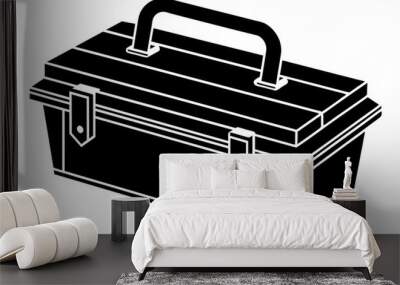 Black and white toolbox Wall mural