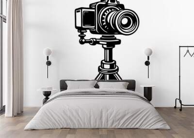 Camera on Stand Wall mural