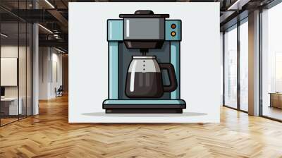 Coffee machine isolated Wall mural