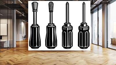 High resulation screwdriver set Wall mural