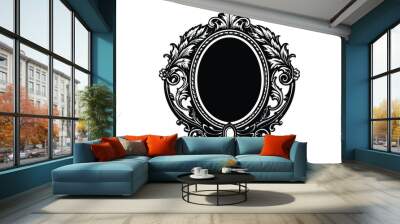 Mirror frame Hand drawn illustration vector design Wall mural