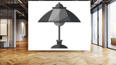 Table lamp silhouette vector Wall mural