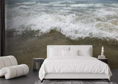 light summer wave on the sea close up Wall mural