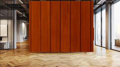 dark brown wooden wall made of planks Wall mural