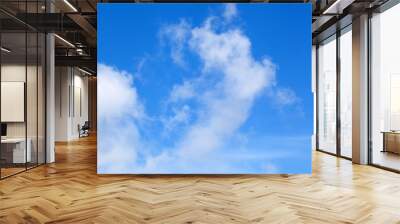 blue sky with cloud closeup Wall mural