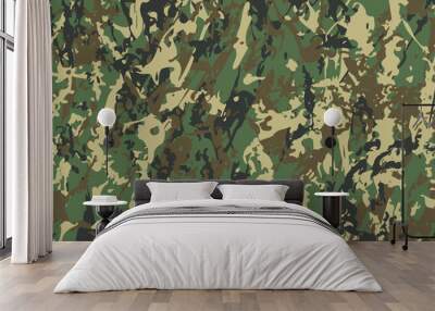 Abstract Military Camouflage Background Wall mural