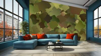 Abstract Vector Military Camouflage Background Wall mural