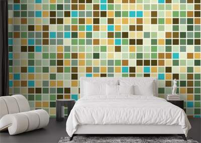 mosaic tiles texture background Wall mural