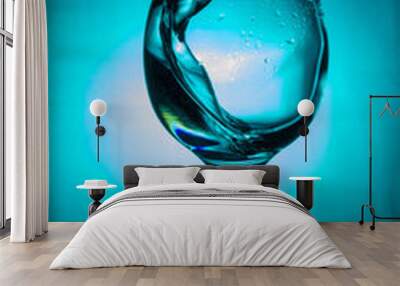 water and glass Wall mural