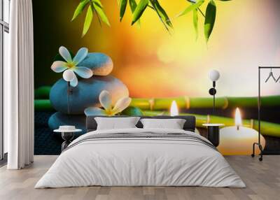 couple concept for spa treatment and body care Wall mural