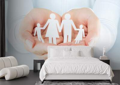 hands woman expresses the concept of family Wall mural