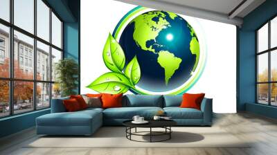 usa green earth - eco-friendly concept Wall mural