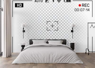 camera viewfinder transparent background Wall mural