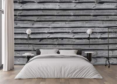 old gray wood plank background Wall mural