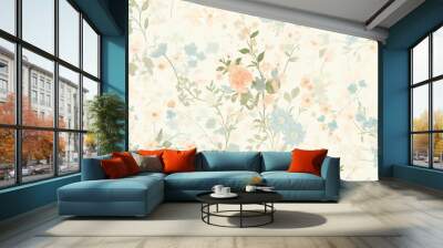 abstract floral background wallpaper pattern for interior design  Wall mural