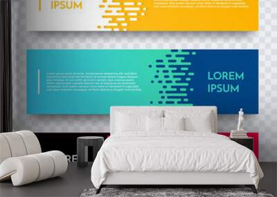 abstract geometric web banner vector gradient template Wall mural